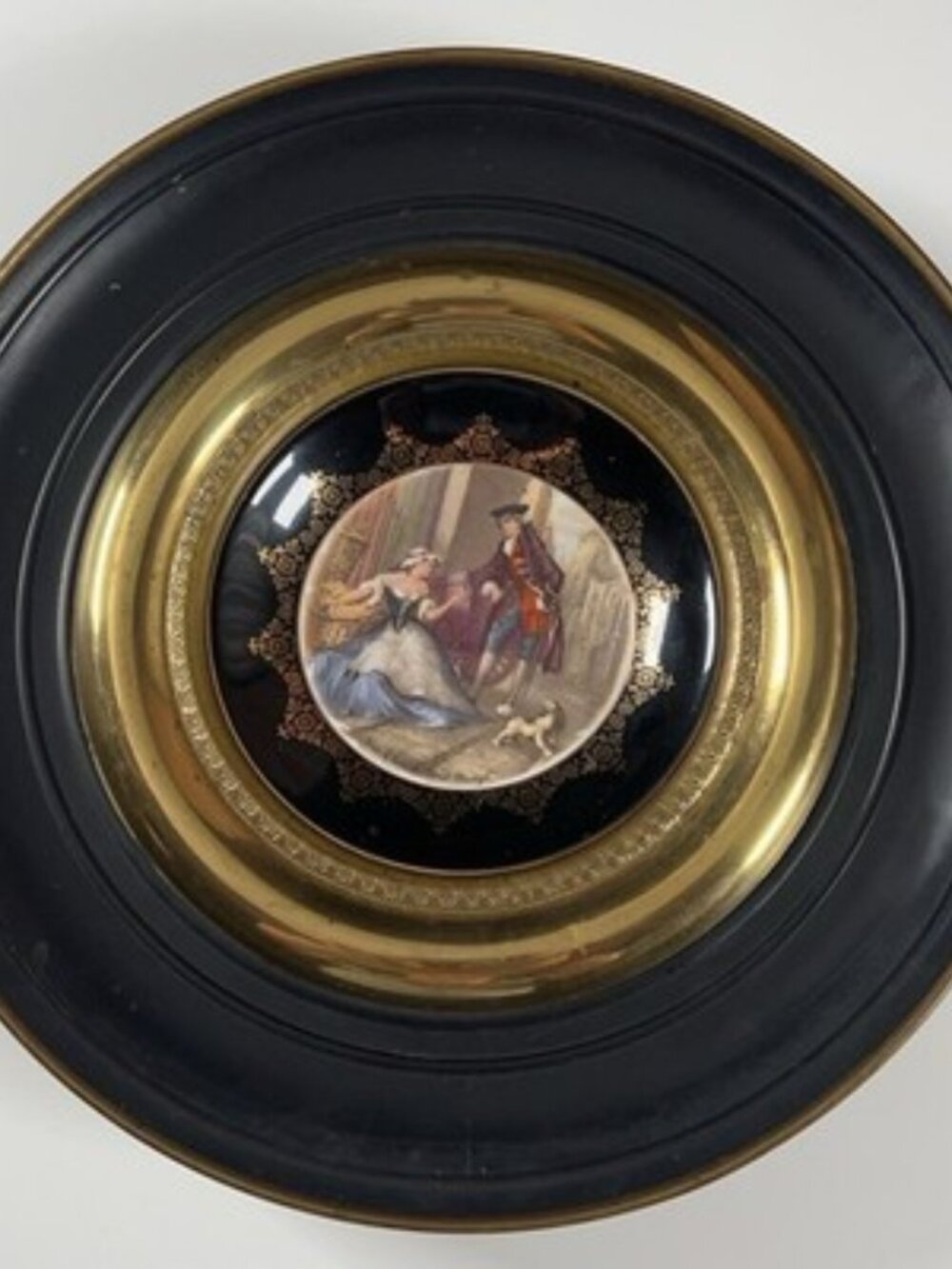Vintage Regency Bone China Cries of London Sweet Oranges Brass Wall Plate Framed